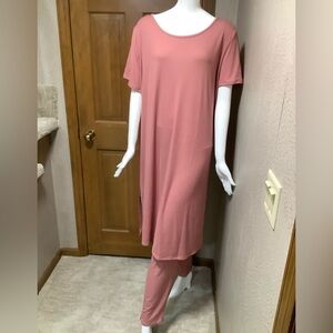 Women's Pink Sleepwear Set Storyteller set size 4X
